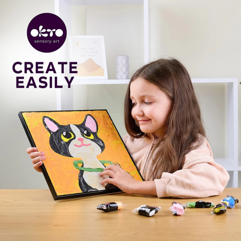 Okto-Set pictura cu argila usoara, 29*29 cm - Cat [3]