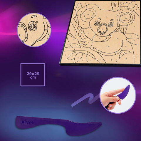 Okto-Set pictura cu argila usoara, 29*29 cm - Koala [5]