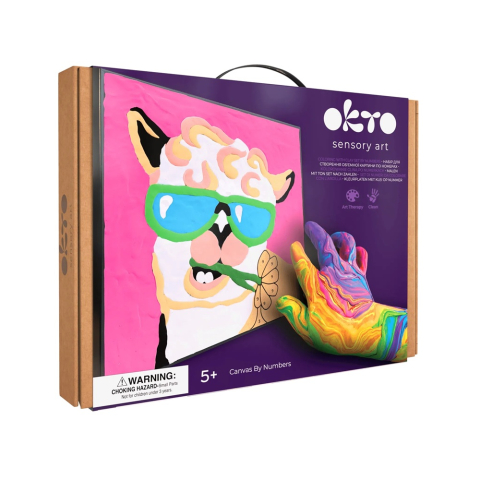 Oktató játékok - Set pictura cu argila usoara, 29*29 cm - Lama