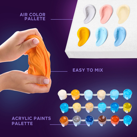 Okto-Set pictura si modelare 3D cu argila usoara, 30*40 cm - Greetings from Paris [3]