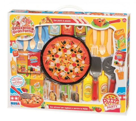 Oktató játékok - Set pizza RS Toys Gran Forno cu accesorii