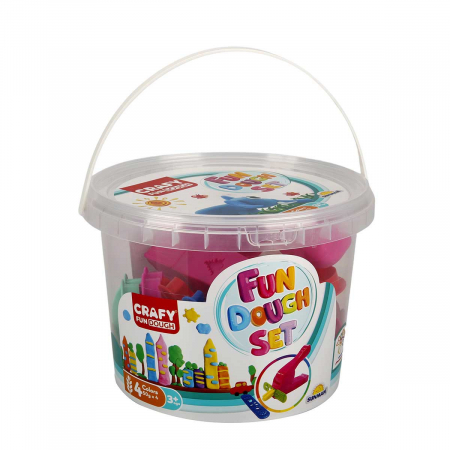Jucarii 3-5 ani - CRAFY-Set plastilina si unelte de modelat Galetusa