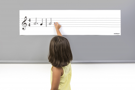 Miniland Set Portativ cu 85 note muzicale magnetice [2]