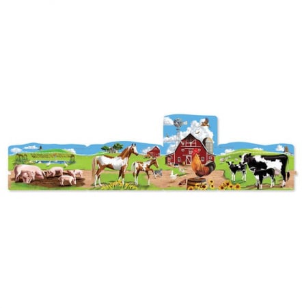 Puzzle de podea - Melissa-Doug-Set-puzzle-podea-conectabile-Ferma