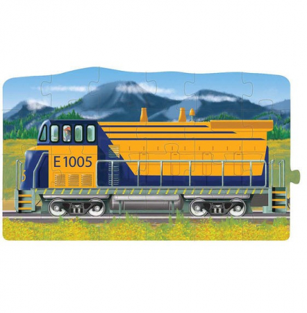 Melissa & Doug Set puzzle podea conectabile Trenuri Melissa and Doug [4]