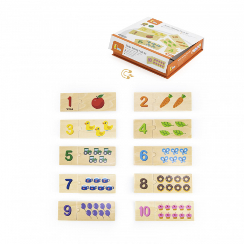 Játékok 3-5 éveseknek - Set puzzle Potriveste numarul, Viga
