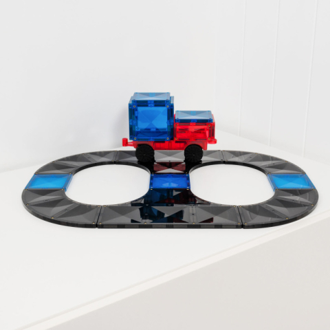 Set Ramps & Intersections Connetix, 16 Piese – Rampe Magnetice si Intersectii, Accesorii STEM pentru Constructii Avansate [2]
