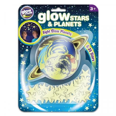 Gyerekszoba dekorációk - Brainstorm-Set-reflectorizant-Planete-si-stele