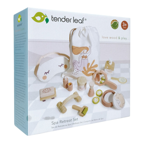 Oktató játékok - Set Spa, din lemn premium - Spa Retreat Set - Tender Leaf Toys