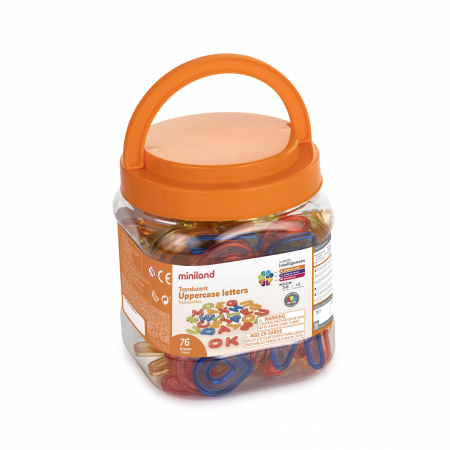 Jucarii de sezon - Miniland Set STEM 76 litere mari translucide