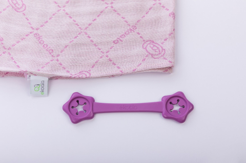 Ekoala-Set Swaddle si suport de prindere baveta, eKoala, Purple [1]