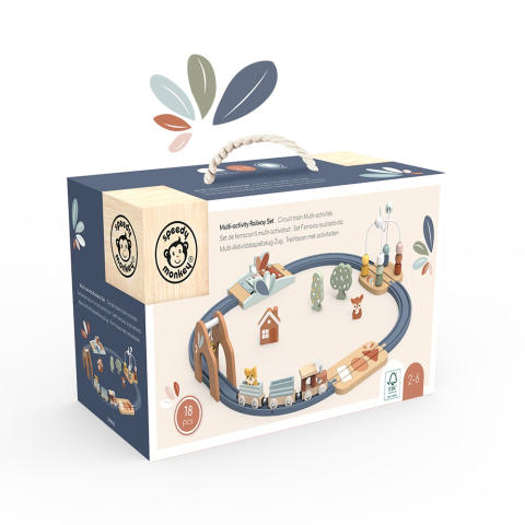 Set trenulet cu activitati multiple, Speedy Monkey [1]