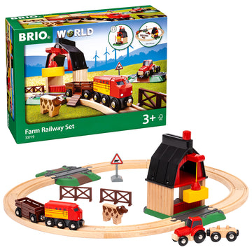 Jucarii 3-5 ani - BRIO-Set trenulet ferma BRIO, 3+ ani