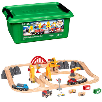 Jucarii 3-5 ani - BRIO-Set trenulet marfa deluxe - BRIO, 3+ ani