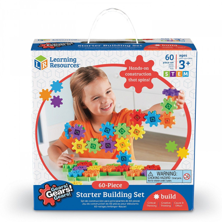 Abilitati motorii si indemanare - Learning-Resources-Setul-Constructorului-incepator-Gears-Gears-Gears-60-piese