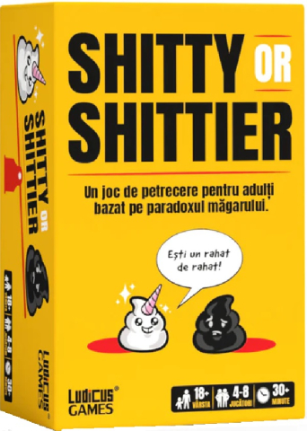 Jucarii educative - Ludicus Games-Shitty or Shittier, paradoxul magarului, joc de petrecere