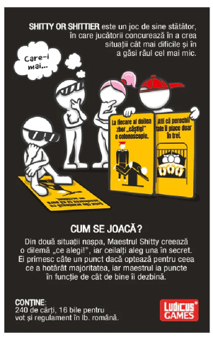 Ludicus Games-Shitty or Shittier, paradoxul magarului, joc de petrecere [1]