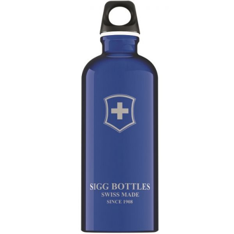 Játékok 3-5 éveseknek - SIGG Bidon din aluminiu SWISS EMBLEM DARK BLUE 0.6l