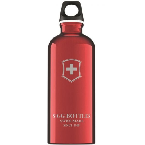 Játékok 3-5 éveseknek - SIGG Bidon din aluminiu SWISS EMBLEM RED  0.6l