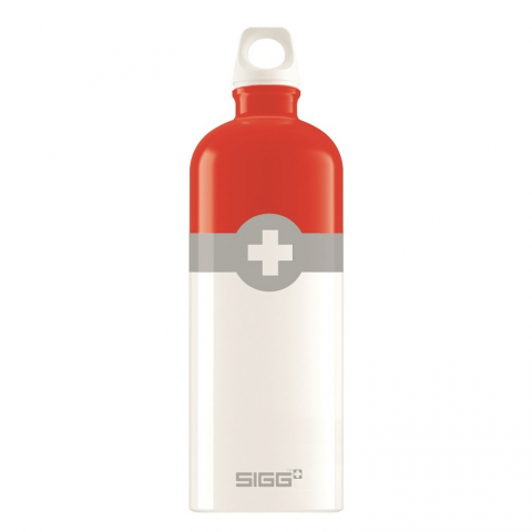 Játékok 3-5 éveseknek - SIGG Bidon din aluminiu SWISS LOGO RED 1l