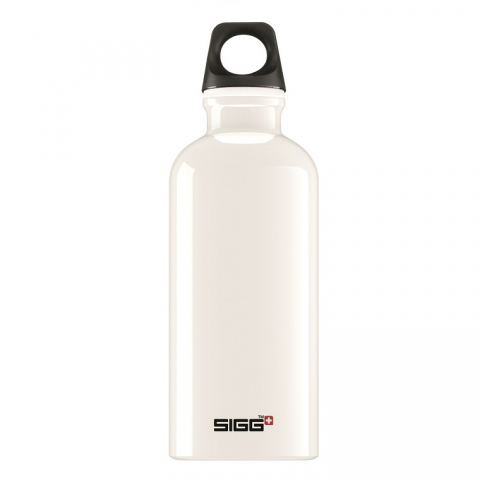 Játékok 3-5 éveseknek - SIGG Bidon din aluminiu TRAVELLER WHITE  0.4l