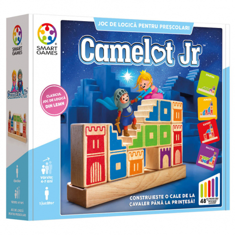Jucarii 3-5 ani - Smart Games-Smart Games - Camelot Jr., joc de logica cu 48 de provocari, 4+ ani, editie lb. romana
