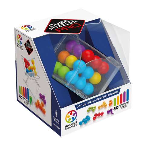 Jucarii 9-12 ani - Smart Games-Smart Games - Cube Puzzler Pro, joc de logica cu 80 de provocari, 10+ ani, editie lb. Romana