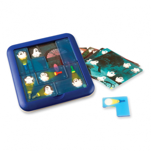Jucarii 6-8 ani - Smart Games-Smart Games - Ghost Hunters, joc de logica cu 60 de provocari, 6+ ani, editie lb. Romana