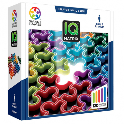 Jucarii 6-8 ani - Smart Games-Smart Games - IQ Matrix, joc de logica cu 120 de provocari, 7+ ani, editie internationala