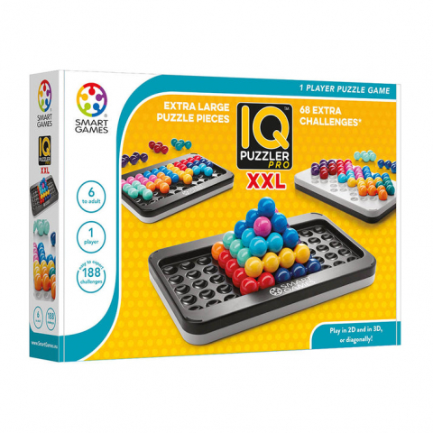 Játékok 6-8 éveseknek - Smart Games - IQ Puzzler Pro XXL, joc de logica cu 188 de provocari, 6+ ani, editie internationala