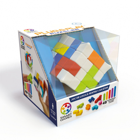 Jucarii 6-8 ani - Smart Games-Smart Games - Plug & Play Puzzler, joc de logica cu 48 de provocari, 6+ ani, editie lb. Romana