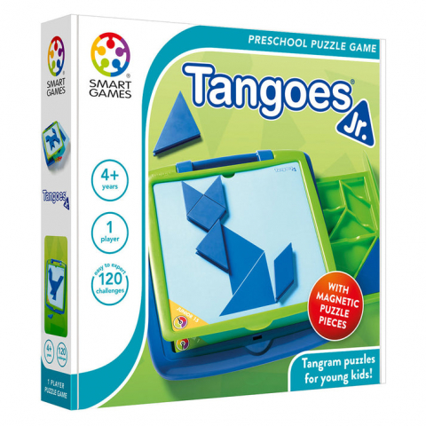 Jucarii 3-5 ani - Smart Games-Smart Games - Tangoes Jr., joc de logica cu 120 de provocari, 4+ ani, editie internationala