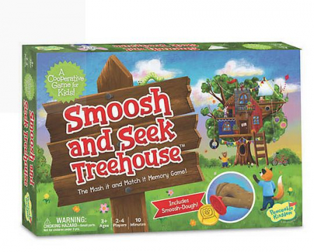 Jucarii 3-5 ani - Peaceable-Kingdom-Smoosh-and-Seek-Treehouse-Gaseste-si-striveste-joc-de-cooperare-si-memorie