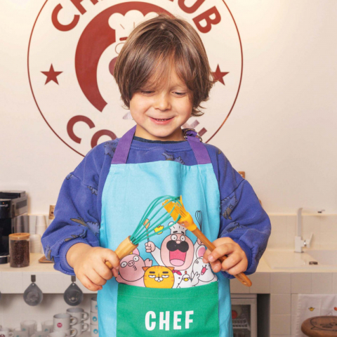Chefclub kids-Sort de bucatarie pentru copii albastru, Chefclub Kids [3]