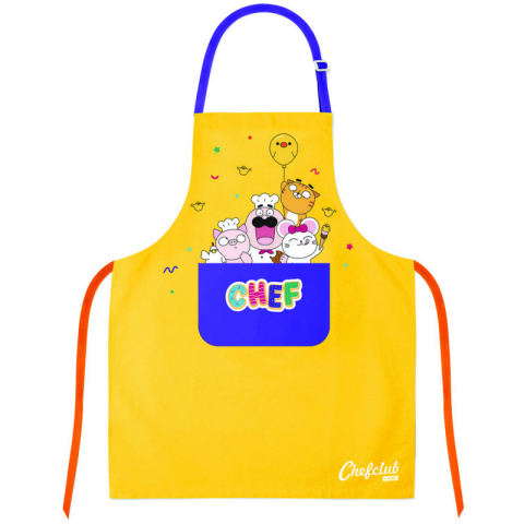 Chefclub kids-Sort de bucatarie pentru copii galben, Chefclub Kids [3]