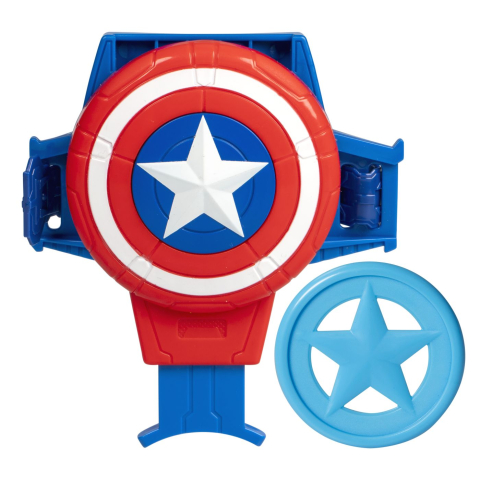 Hasbro-Spiderman Marvel Arma Supererou Disc Blaster Captain America [1]