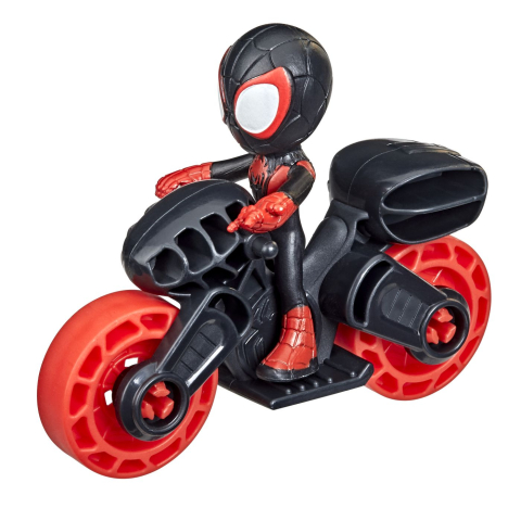 Spiderman Set Motocicleta Si Figurina Miles Morales Spider Man 6Cm [1]