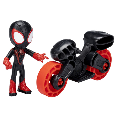 Spiderman Set Motocicleta Si Figurina Miles Morales Spider Man 6Cm [5]