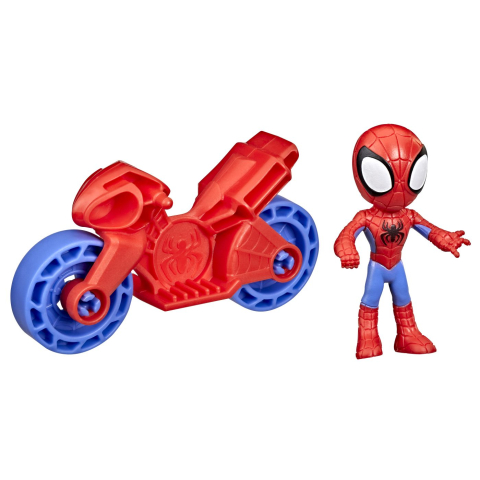 Spiderman Set Motocicleta Si Figurina Spidey 6Cm [4]