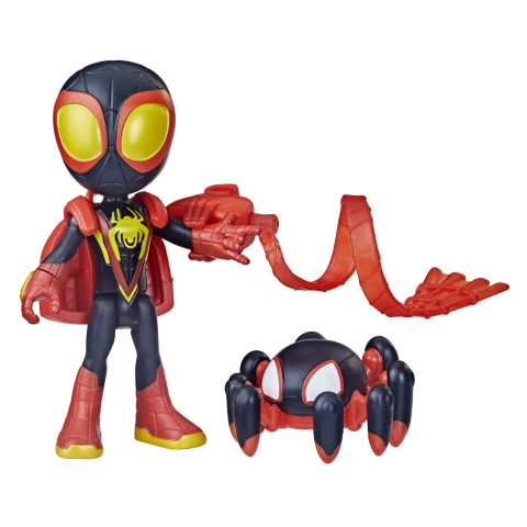 Spidey Prietenii Extraordinari Set Figurina Miles Morales Spider Man 10Cm Si Accesorii [1]