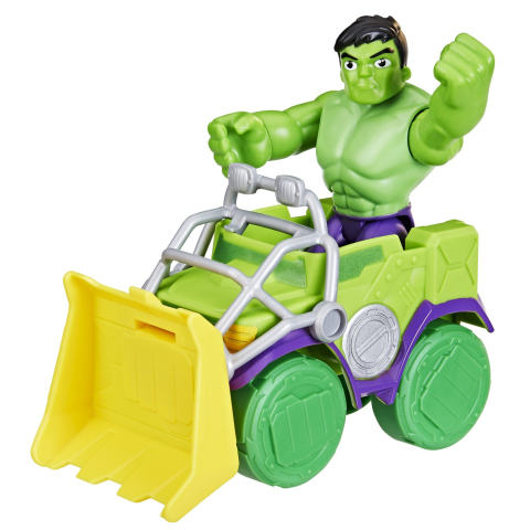 Spidey Prietenii Extraordinari Set Masinuta Si Figurina Si Accesoriu Hulk [1]