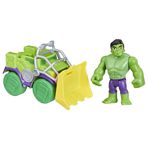 Spidey Prietenii Extraordinari Set Masinuta Si Figurina Si Accesoriu Hulk [2]