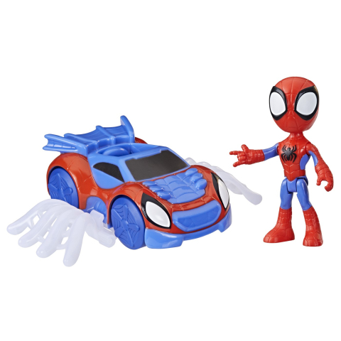 Spidey Prietenii Extraordinari Set Masinuta Si Figurina Si Accesoriu Spidey [1]