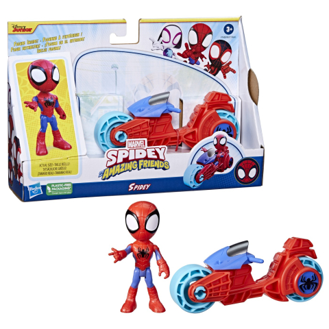 Spidey Prietenii Extraordinari Set Motocicleta Si Figurina Spidey 10Cm [8]