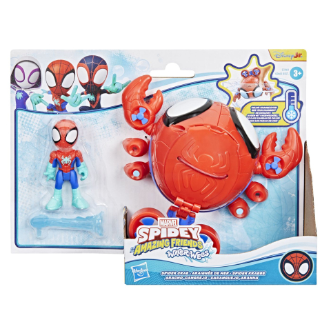 Jucarii educative - Hasbro-Spidey Si Prietenii Lui Uimitori Marvel Set Figurina 7.6Cm Si Submarinul Crab Paianjen