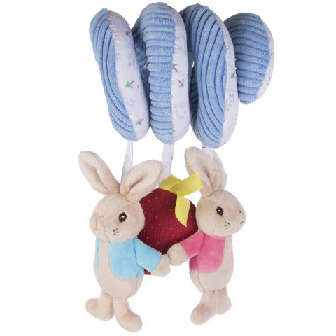 Jucarii 1-3 ani - Rainbow Designs-Spirala din plus pentru activitati Peter Rabbit & Flopsy Bunny, 26 cm