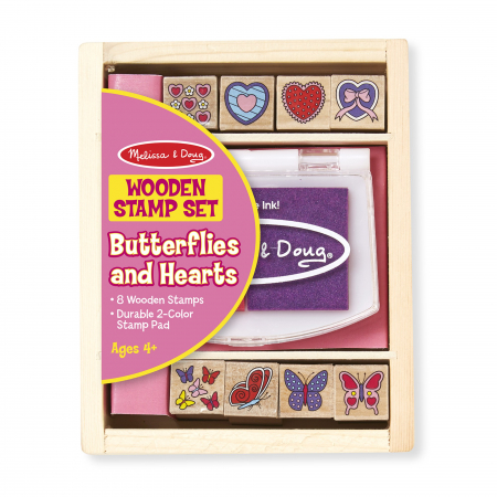 Lucru manual copii - Melissa-Doug-Stampile-cu-fluturasi-si-inimioare-Melissa-Doug