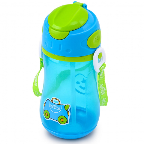 Jucarii 1-3 ani - Trunki-Sticla din plastic cu pai Terrance Bottle, Trunki