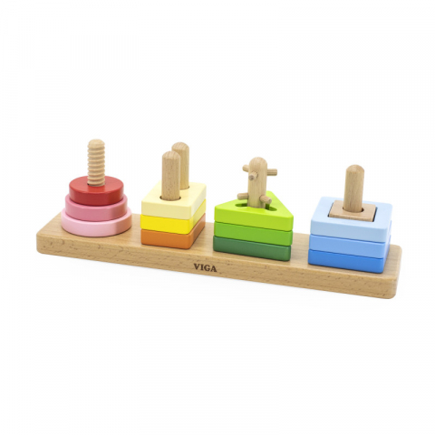 Játékok 3-5 éveseknek - Stivuitor geometric - Labirint, VIGA