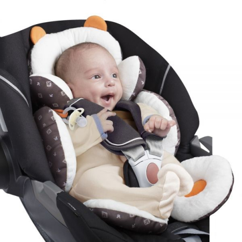 Suport bebelusi pentru carucior/scaun masina, Alb/Portocaliu [2]